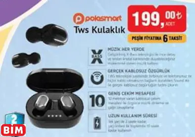 POLOSMART TWS KULAKLIK POLOSMART TWS KULAKLIK